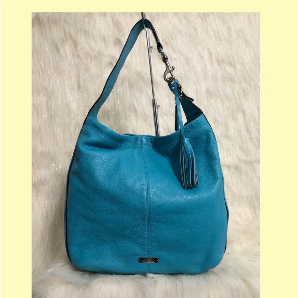 COACH Pebble Leather Tote F23309 USED